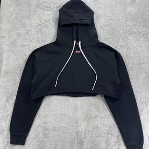 Darc Sport Wolves Club SHE Fight Cancer X Nfgu Cropped Hoodie Women Medium Black